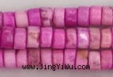 CWB821 15.5 inches 2*4mm tyre howlite turquoise beads wholesale