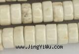 CWB833 15.5 inches 3*6mm tyre howlite turquoise beads wholesale