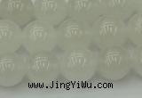 CWH53 15.5 inches 10mm round white jade beads wholesale