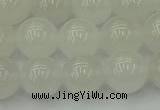CWH54 15.5 inches 12mm round white jade beads wholesale