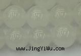 CWH55 15.5 inches 14mm round white jade beads wholesale