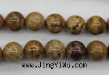 CWJ253 15.5 inches 10mm round wood jasper gemstone beads wholesale
