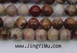 CWJ401 15.5 inches 6mm round wood jasper gemstone beads wholesale