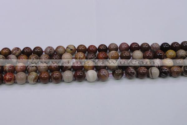 CWJ404 15.5 inches 12mm round wood jasper gemstone beads wholesale