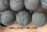 CWJ559 15.5 inches 10mm round matte coffee wood jasper beads wholesale
