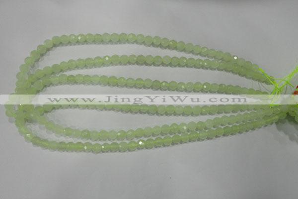 CXJ151 15.5 inches 6mm faceted round New jade beads wholesale