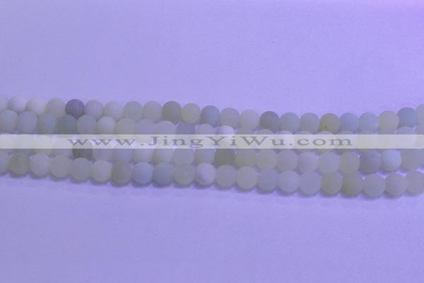CXJ301 15.5 inches 6mm round matte New jade beads wholesale