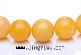CYJ01 16 inches 4mm round yellow jade gemstone beads Wholesale