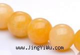 CYJ07 16mm round 16 inches yellow jade gemstone beads Wholesale