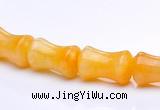 CYJ21 9*13mm bone shape yellow jade gemstone beads Wholesale