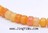 CYJ25 5*6mm rondelle yellow jade gemstone beads Wholesale