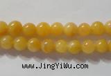 CYJ251 15.5 inches 6mm round yellow jade beads wholesale