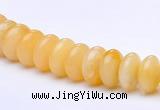 CYJ29 16 inch 4*8mm roundel yellow jade gemstone beads Wholesale