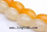 CYJ33 16 inches 8*12mm rice yellow jade gemstone beads Wholesale