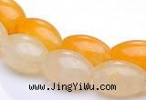 CYJ34 16 inch 10*14mm rice yellow jade gemstone beads Wholesale