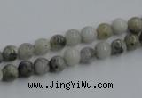 CYQ02 15.5 inches 6mm round natural pyrite quartz beads wholesale