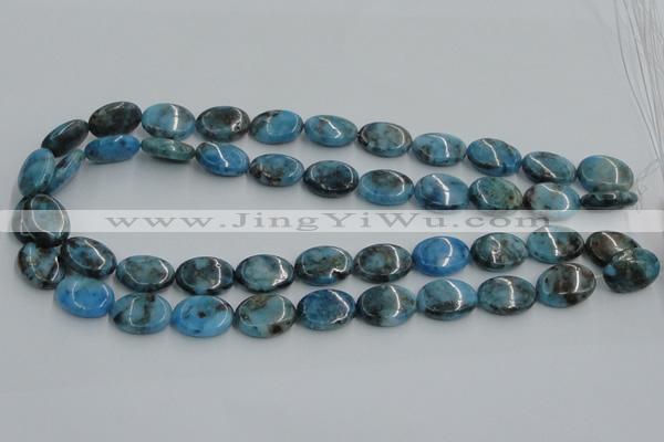 CYQ55 15.5 inches 13*18mm oval dyed pyrite quartz beads wholesale