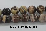 CZJ251 15.5 inches 10mm round zebra jasper beads wholesale