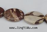 CZJ358 15.5 inches 18*25mm oval zebra jasper beads wholesale