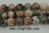 CZJ550 15.5 inches 4mm round pink zebra jasper beads wholesale