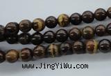 CZJ69 15.5 inches 6mm round iron zebra jasper beads wholesale