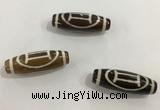 DZI455 10*30mm drum tibetan agate dzi beads wholesale