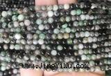 EMBS01 15 inches 4mm round emerald gemstone beads wholesale