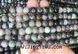 EMBS03 15 inches 8mm round emerald gemstone beads wholesale
