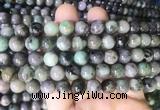 EMBS04 15 inches 10mm round emerald gemstone beads wholesale