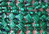 FGBS18 15 inches 12mm faceted Four leaf clover synthetic malachite beads