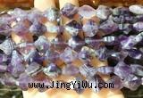 FGBS240 15 inches 13mm faceted 4 leaf clover amethyst beads wholesale