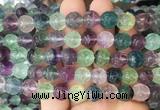 FGBS287 15 inches 10mm carved Lotus flower fluorite gemstone beads