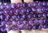 FLBS29 15 inches 8mm round purple fluorite beads wholesale