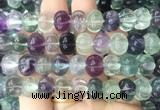 FLBS42 15 inches 9*12mm carved pumpkin fluorite beads wholesale
