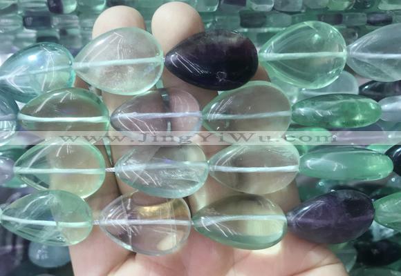 FLBS45 15 inches 18*25mm teardrop fluorite beads wholesale