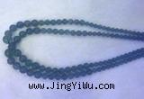 FLBS55 15 inches 6mm - 12mm round blue fluorite beads wholesale