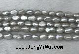 FWP276 15 inches 6mm - 7mm baroque grey freshwater pearl strands