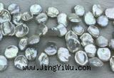FWP376 Top-drilled 15mm - 18mm keshi freshwater pearl beads