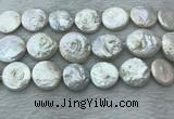 FWP381 15 inches 18mm - 20mm coin freshwater pearl beads