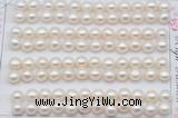 FWP457 half-drilled 6.5-7mm bread freshwater pearl beads