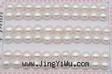 FWP459 half-drilled 7.5-8mm bread freshwater pearl beads