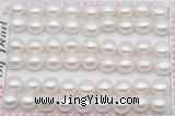 FWP463 half-drilled 9.5-10mm bread freshwater pearl beads