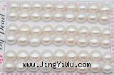 FWP464 half-drilled 10-10.5mm bread freshwater pearl beads