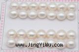 FWP467 half-drilled 11.5-12mm bread freshwater pearl beads