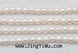 FWP486 14.5 inches 7mm - 8mm potato white freshwater pearl strands