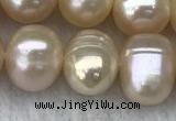FWP69 15 inches 7mm - 8mm potato pink freshwater pearl strands
