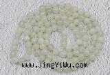 GMN12 Hand-knotted 8mm candy jade 108 beads mala necklaces