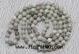 GMN453 Hand-knotted 8mm, 10mm artistic jasper 108 beads mala necklaces