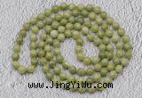 GMN469 Hand-knotted 8mm, 10mm China jade 108 beads mala necklaces
