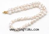 GMN7734 18 - 36 inches 8mm, 10mm faceted round Tibetan agate beaded necklaces